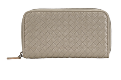 Bottega Veneta Intrecciato Long Wallet, Leather. Champagne, B02142273K, 2*